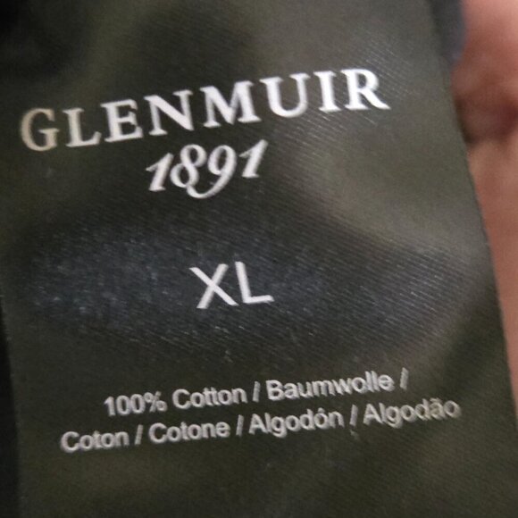 Glenmuir The Open Quarter Zip Argyle Cotton Golf Sweater Black & Purple Size XL - Picture 8 of 9